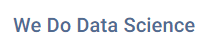 We Do Data Science logo
