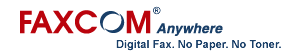FAXCOM logo