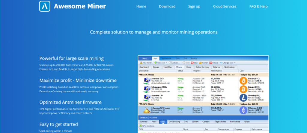 Bitcoin mining software